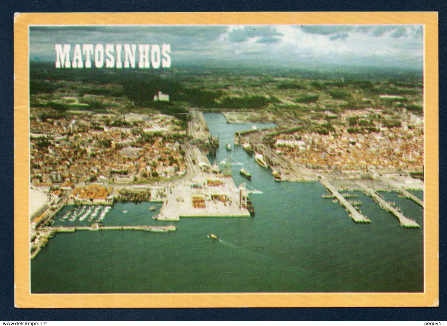 Porto. Matosinhos. Vue Aérienne Du Port De Leixoes à L'embouchure Du Fleuve Leça. 1988 - Porto