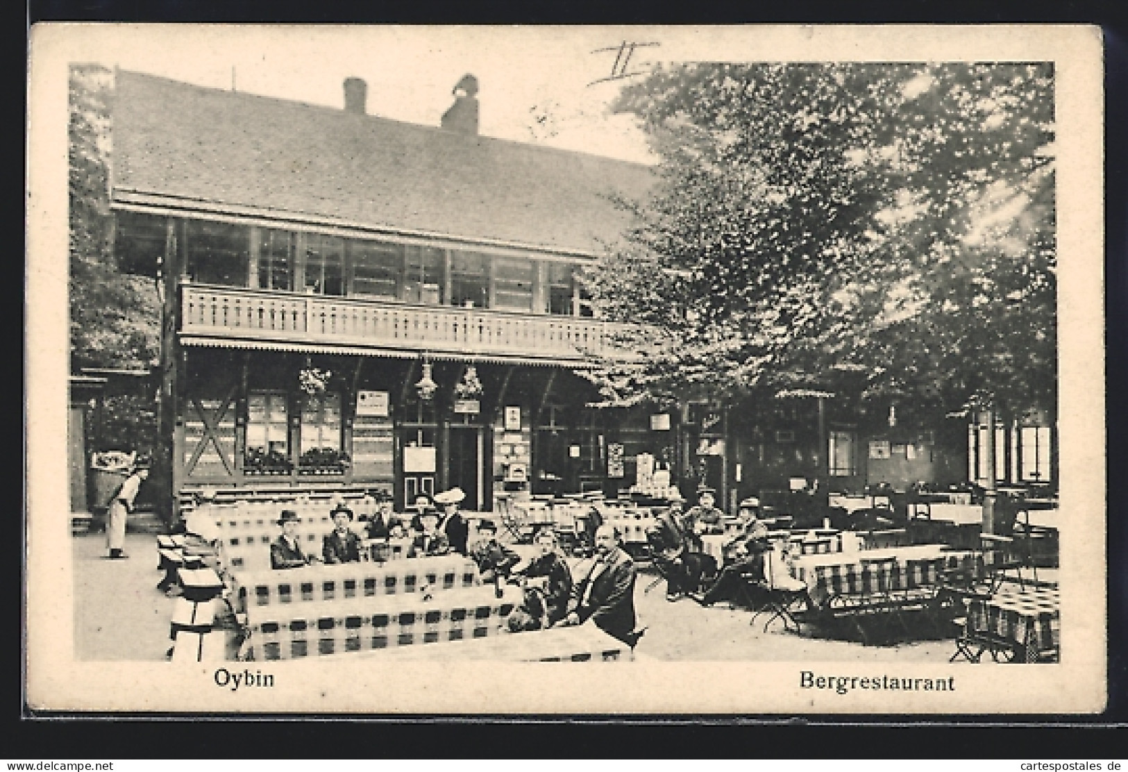 AK Oybin, Bergrestaurant, Inh. Gustav Martin, Ortspartie Mit Biergarten  - Oybin