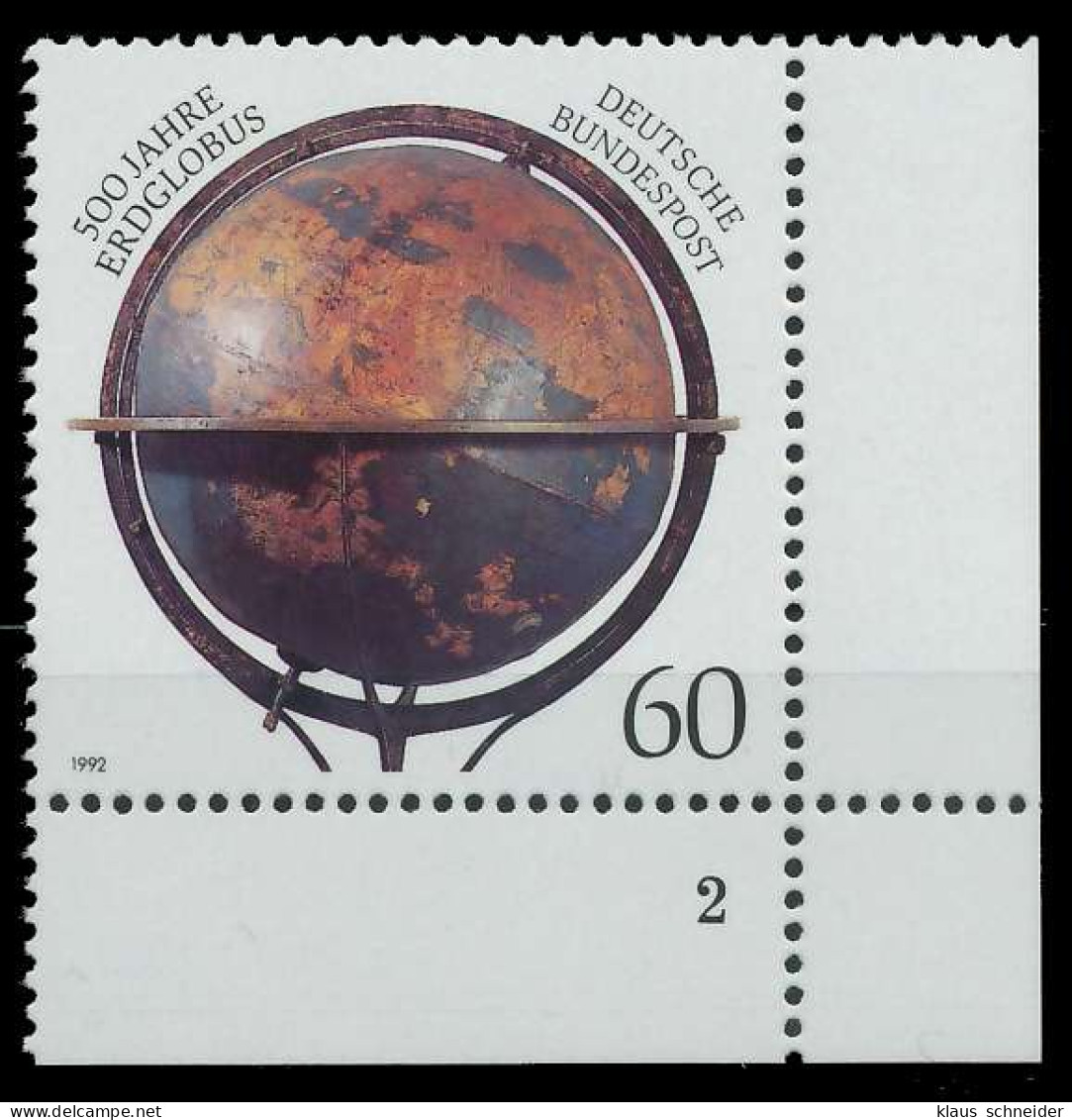 BRD 1992 Nr 1627 Postfrisch FORMNUMMER 2 X7E4822 - Unused Stamps