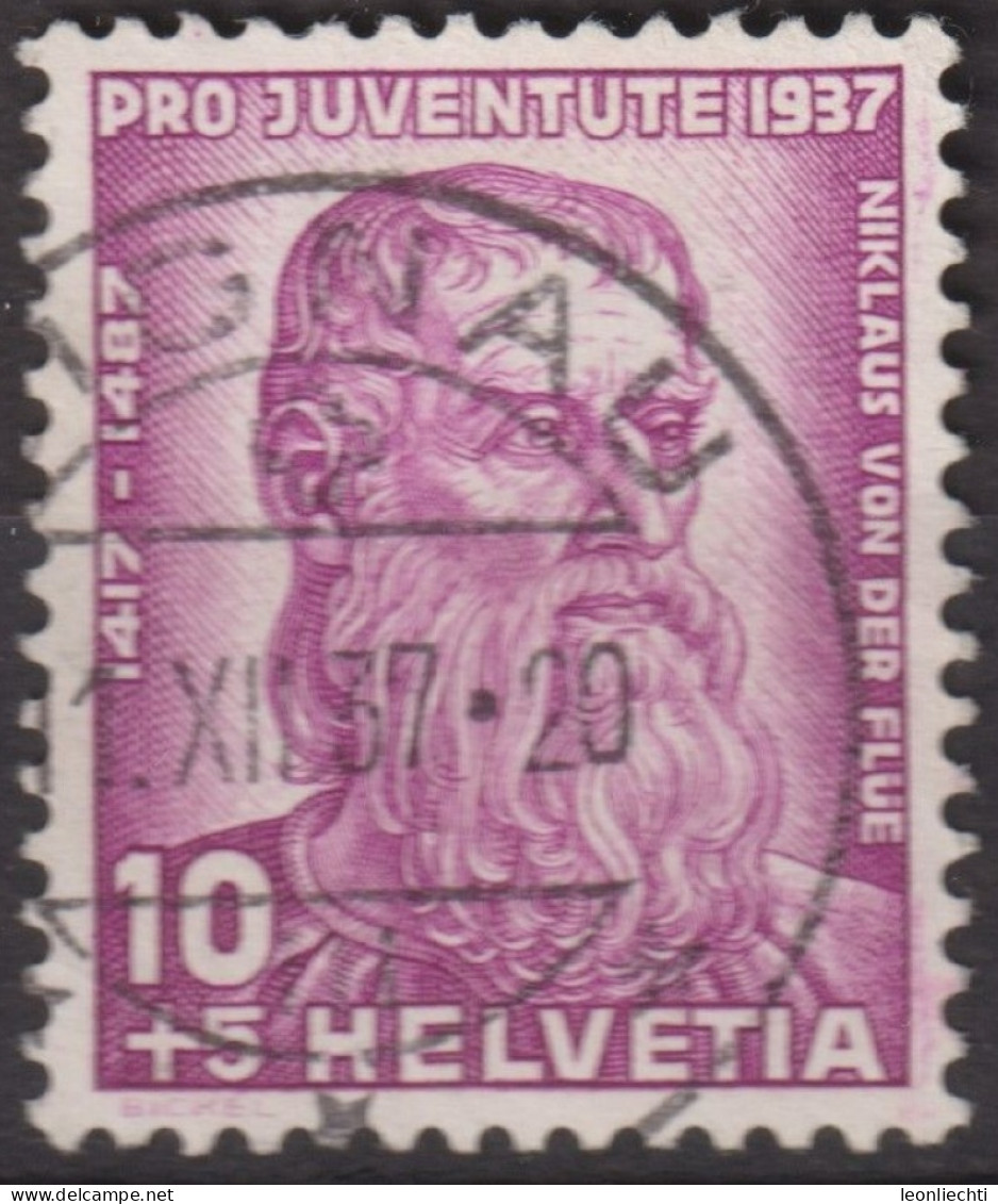 1937 Schweiz / Pro Juventute ° Zum:CH J82, Mi:CH 315, Yt:CH 304, Nikolaus Von Flüe - Used Stamps