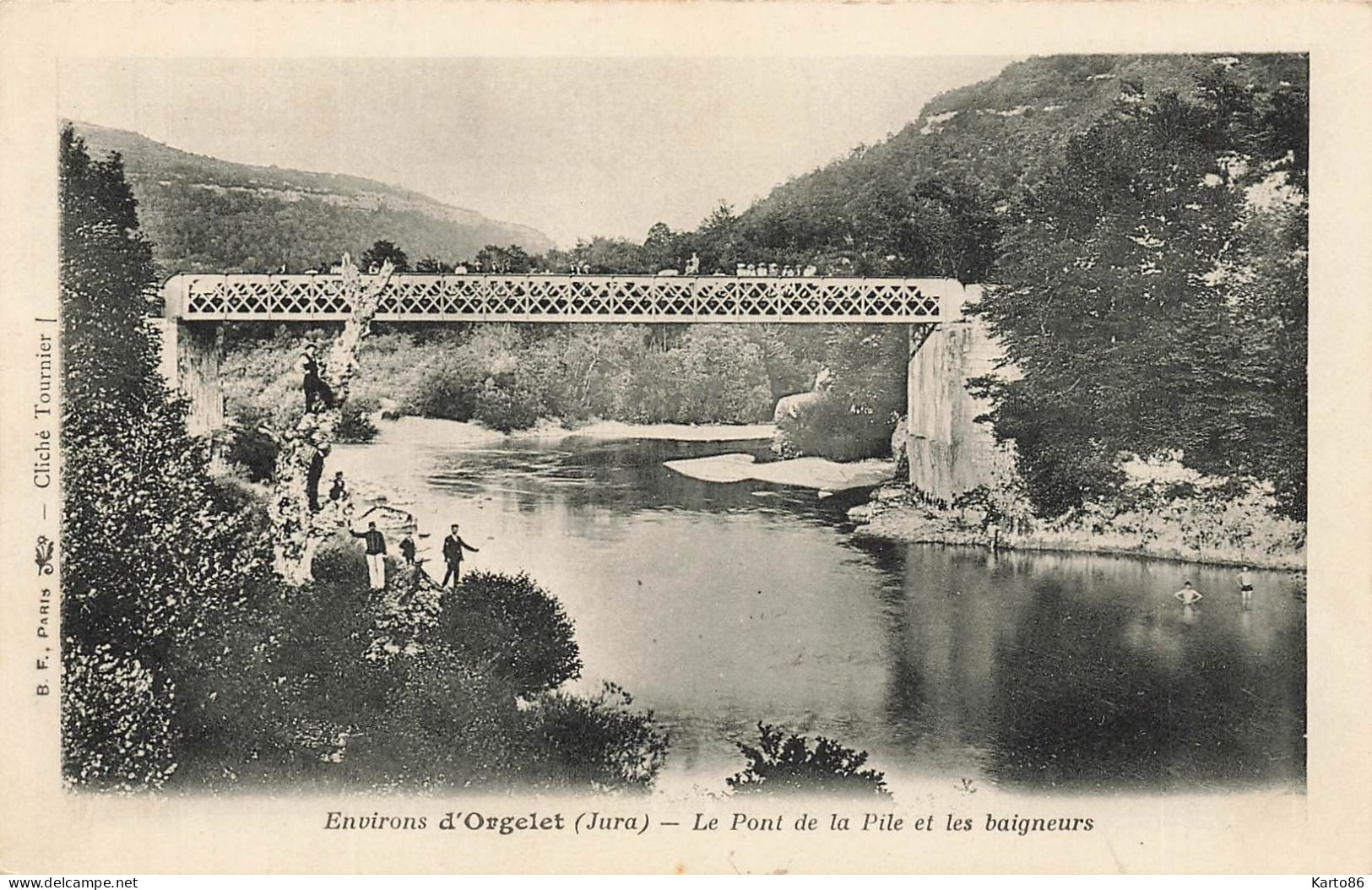 Orgelet * Environs * Le Pont De La Pile Et Les Baigneurs - Orgelet