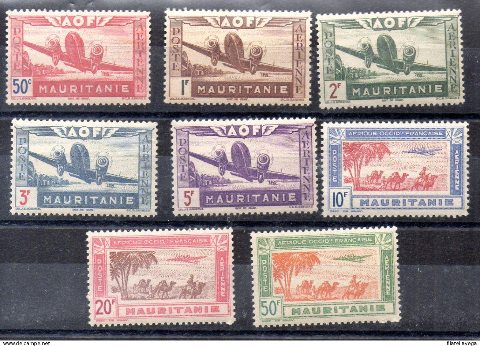 Mauritania Serie Aéreo Nº Yvert 10/17 ** - Mauritania (1960-...)