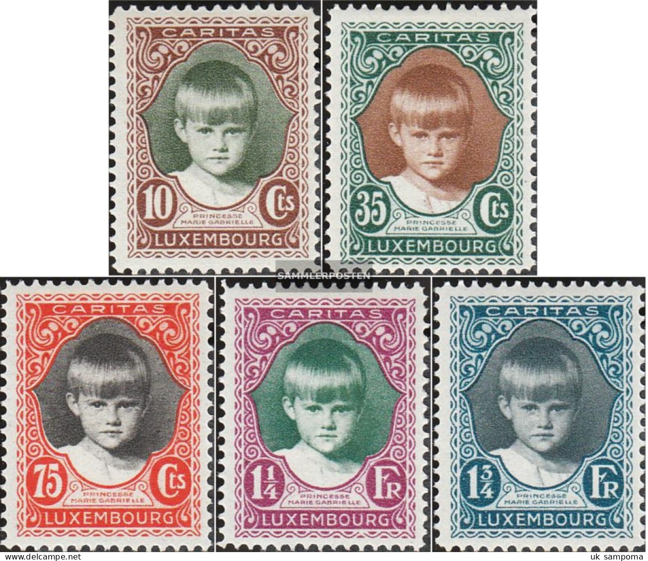 Luxembourg 213-217 (complete Issue) Unmounted Mint / Never Hinged 1929 Children's Aid - Nuevos