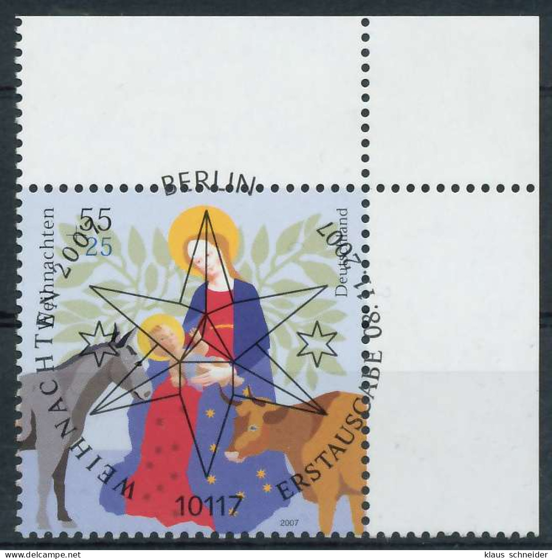 BRD BUND 2007 Nr 2627 ESST Zentrisch Gestempelt ECKE-ORE X84632A - Used Stamps