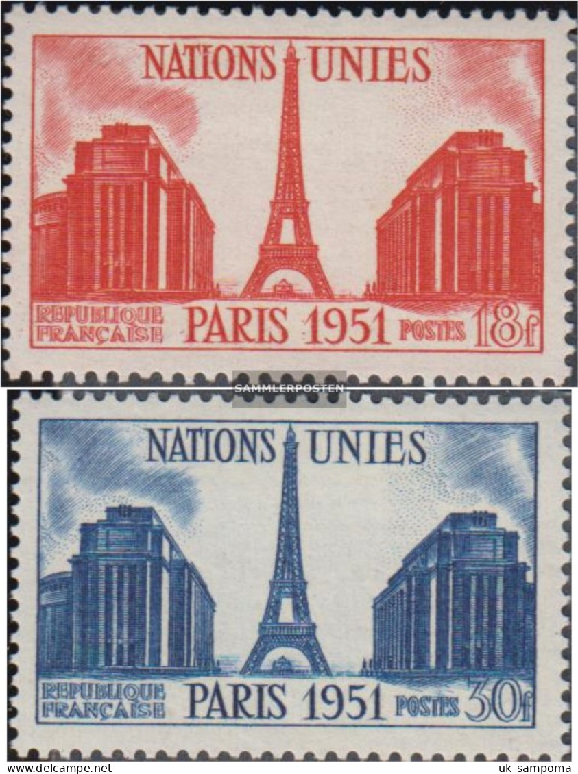 France 929-930 (complete Issue) Unmounted Mint / Never Hinged 1951 UN - Meeting - Nuevos