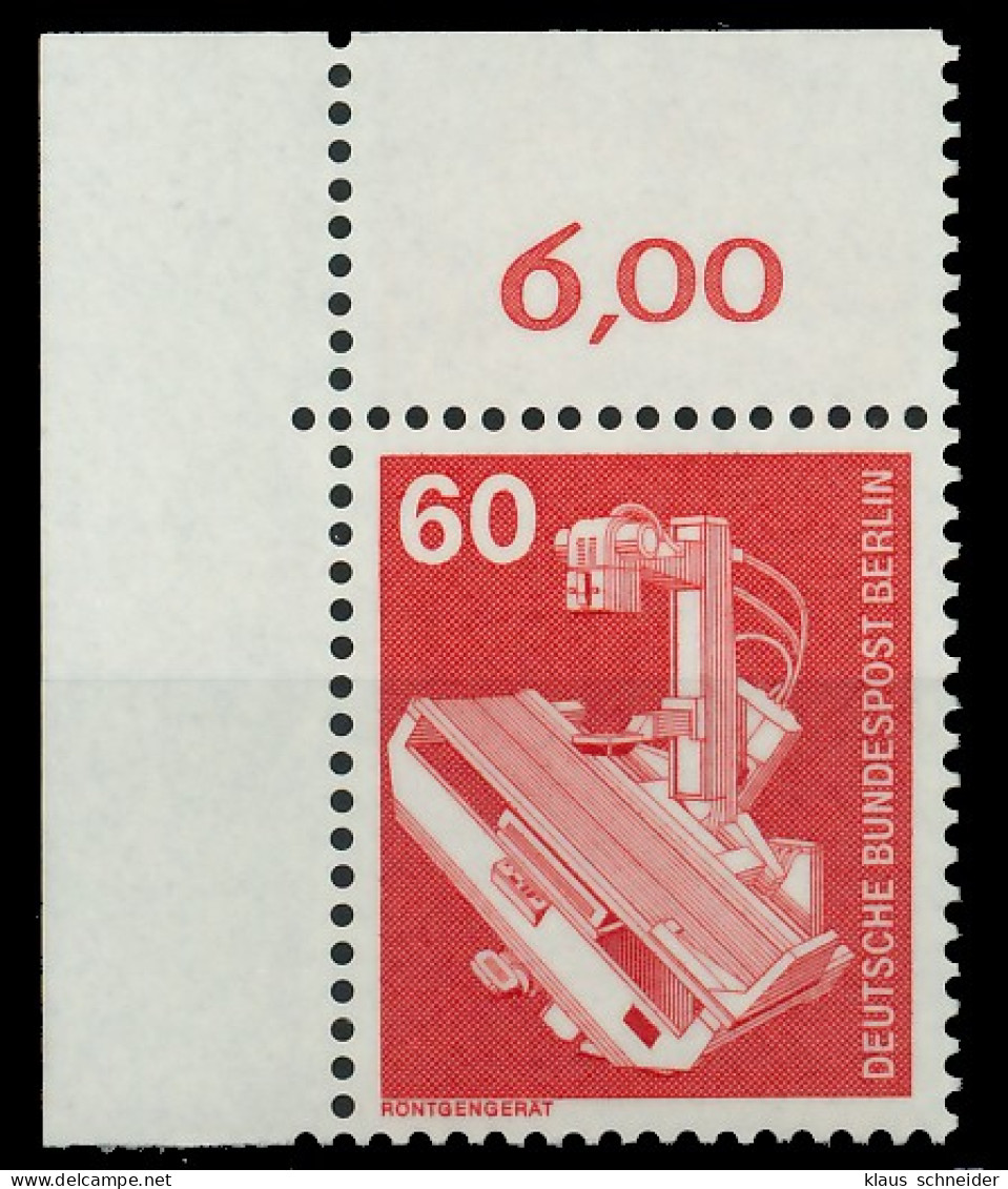 BERLIN DS INDUSTRIE U. TECHNIK Nr 582 Postfrisch ECKE-O X8E87FE - Neufs