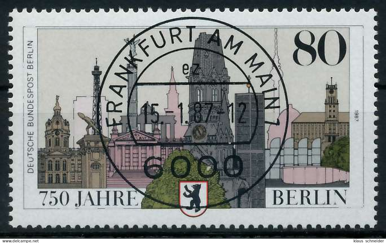 BERLIN 1987 Nr 776 Zentrisch Gestempelt X9152D6 - Usati