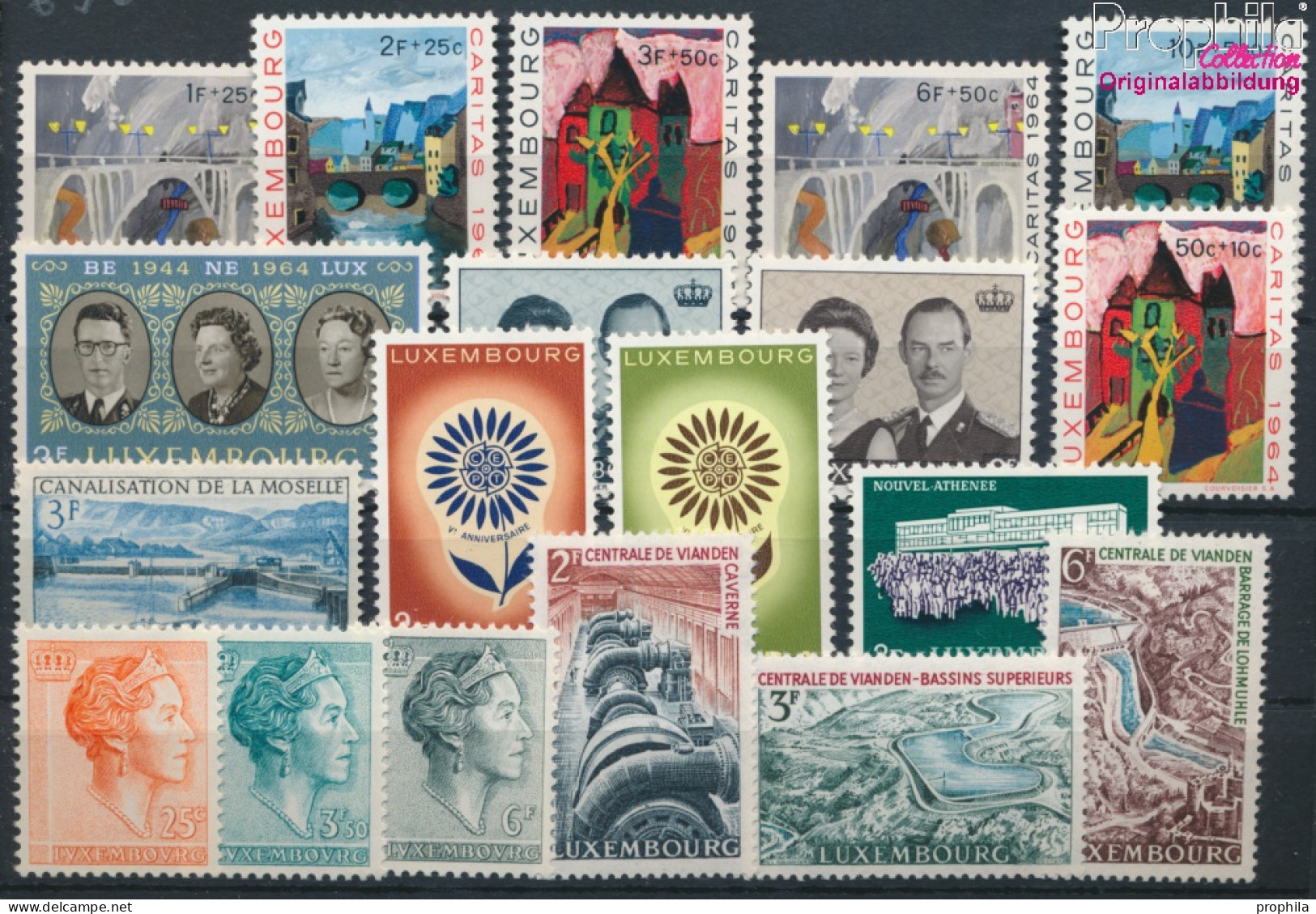 Luxemburg Postfrisch Charlotte 1964 Charlotte, Europa, Caritas U.a.  (10368660 - Unused Stamps