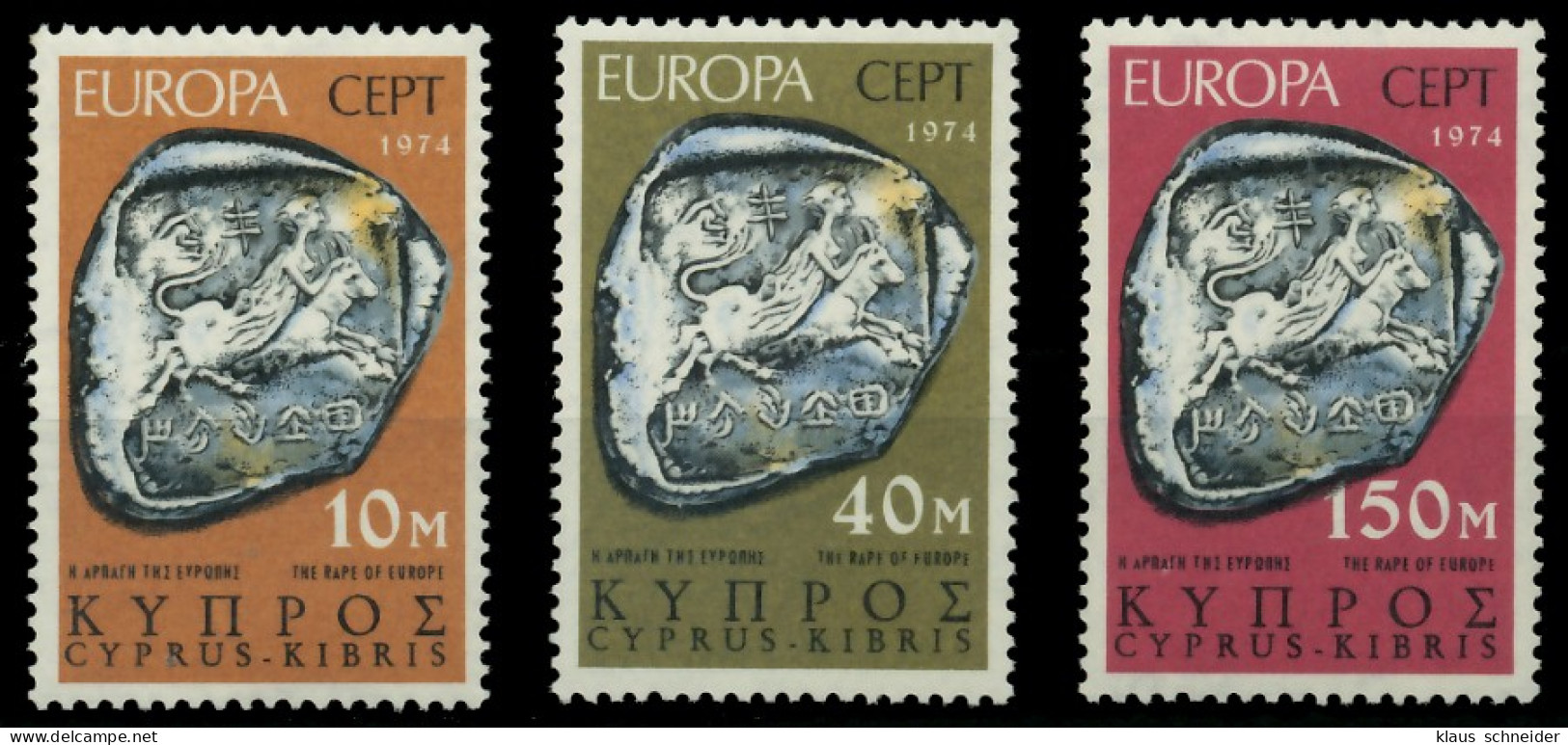 ZYPERN 1974 Nr 409-411 Postfrisch SAC69FA - Nuevos