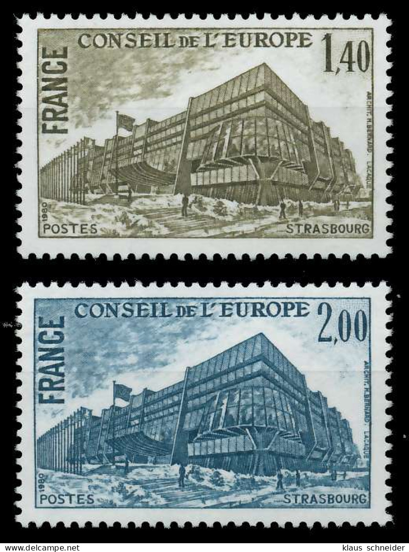 FRANKREICH DIENSTMARKEN EUROPARAT Nr 25-26 Postfrisch SADFDAE - Mint/Hinged