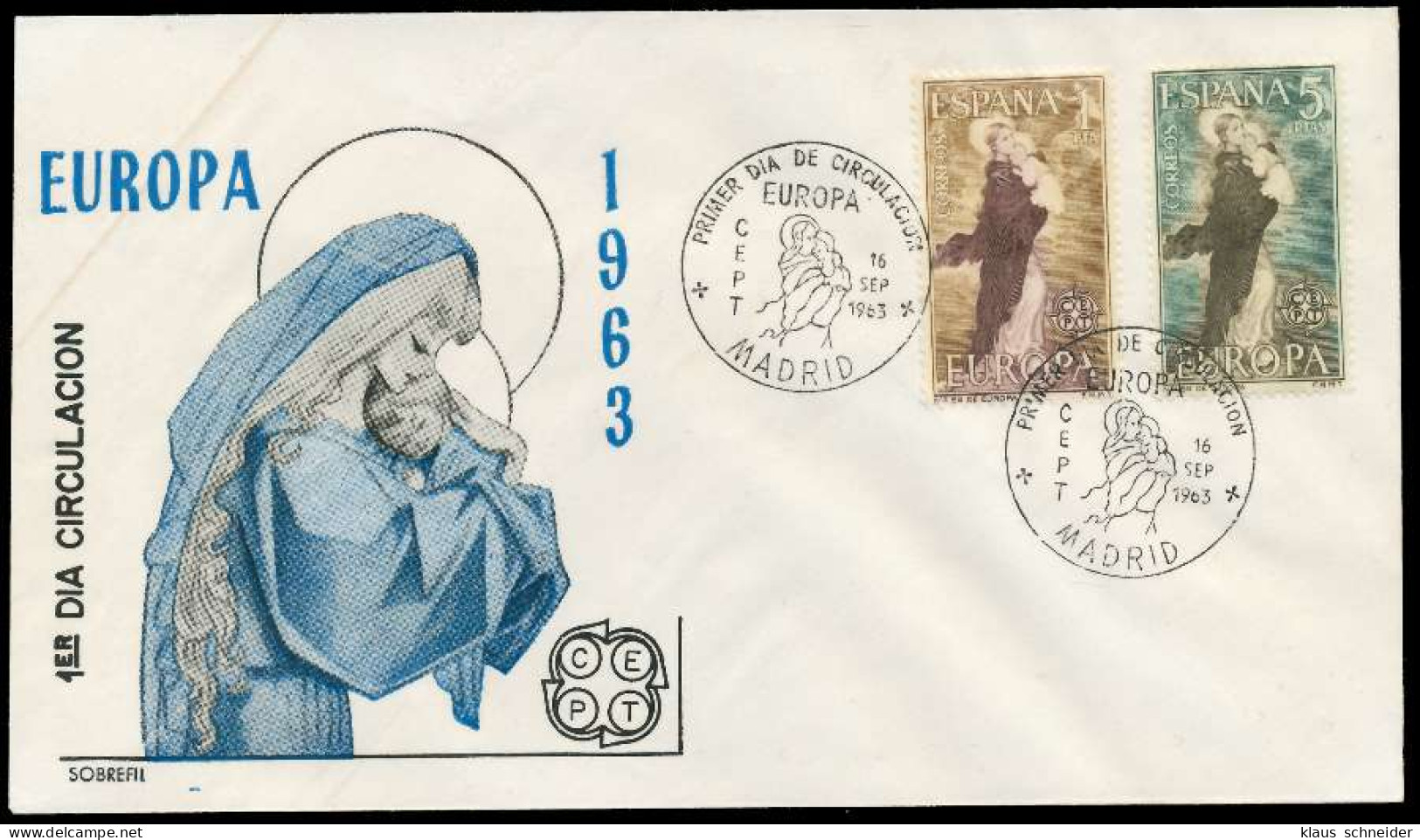 SPANIEN 1963 Nr 1411-1412 BRIEF FDC X0895BE - Briefe U. Dokumente