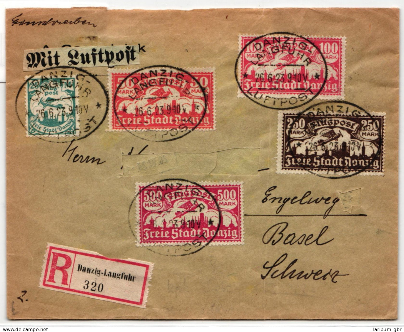 Danzig 133-137 Auf Brief Geprüft Infla Berlin #IP482 - Briefe U. Dokumente