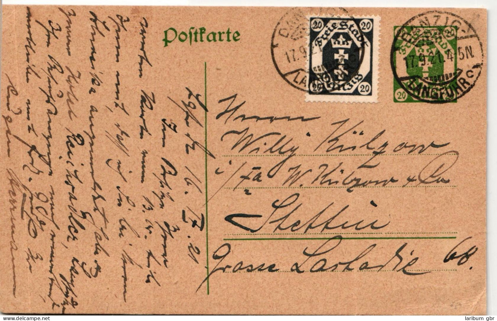 Danzig P 14 Als Ganzsache Geprüft Infla Berlin #IP498 - Postal  Stationery