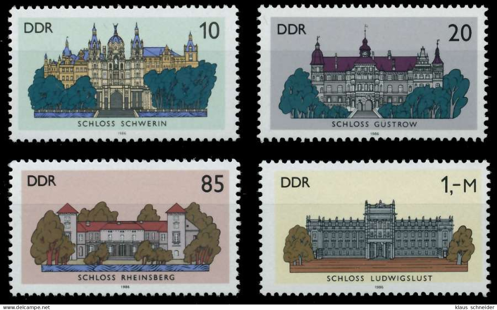 DDR 1986 Nr 3032-3035 Postfrisch SB68D56 - Neufs