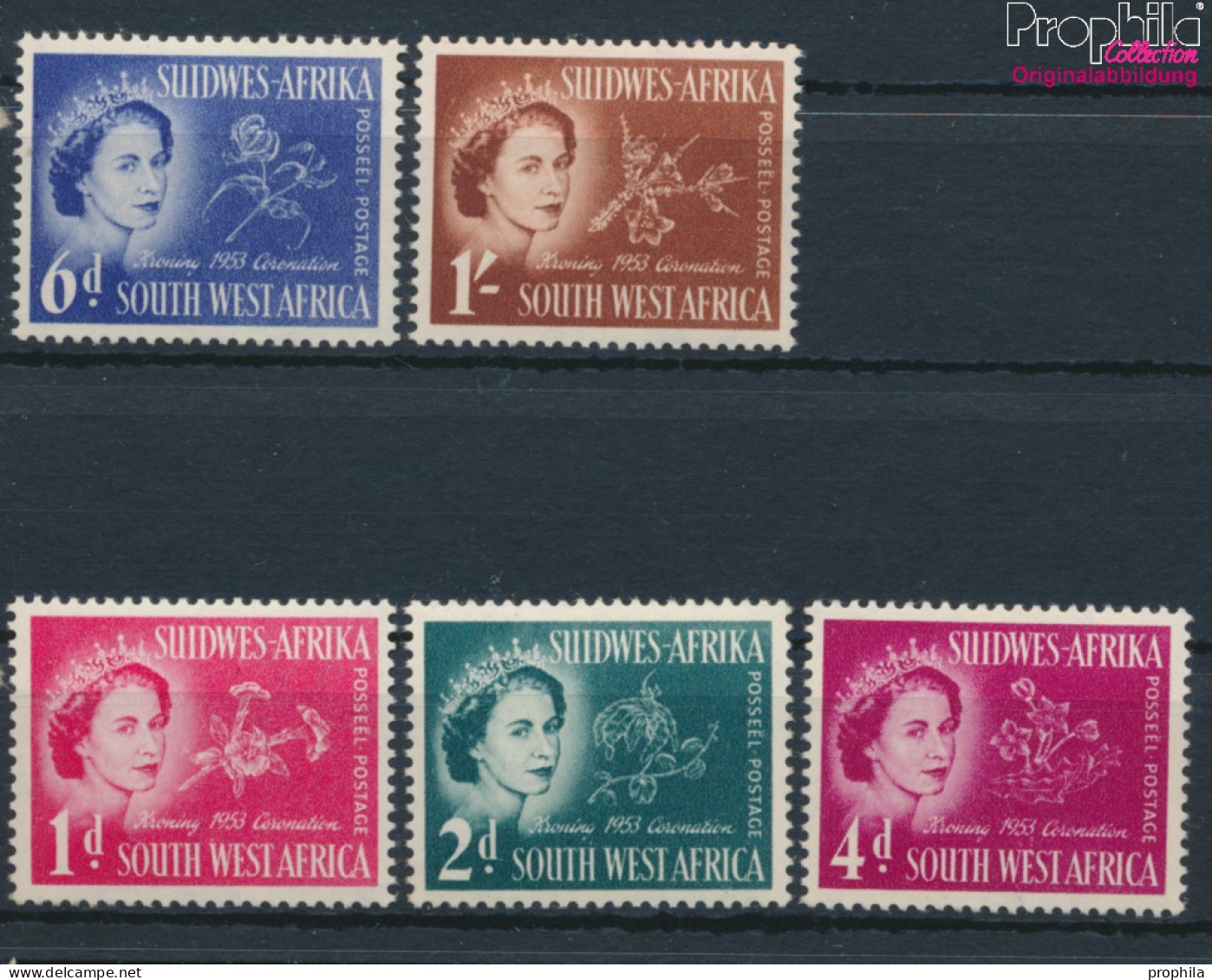 Namibia - Südwestafrika 274-278 (kompl.Ausg.) Postfrisch 1953 Königin Elisabeth II. (10368371 - Africa Del Sud-Ovest (1923-1990)