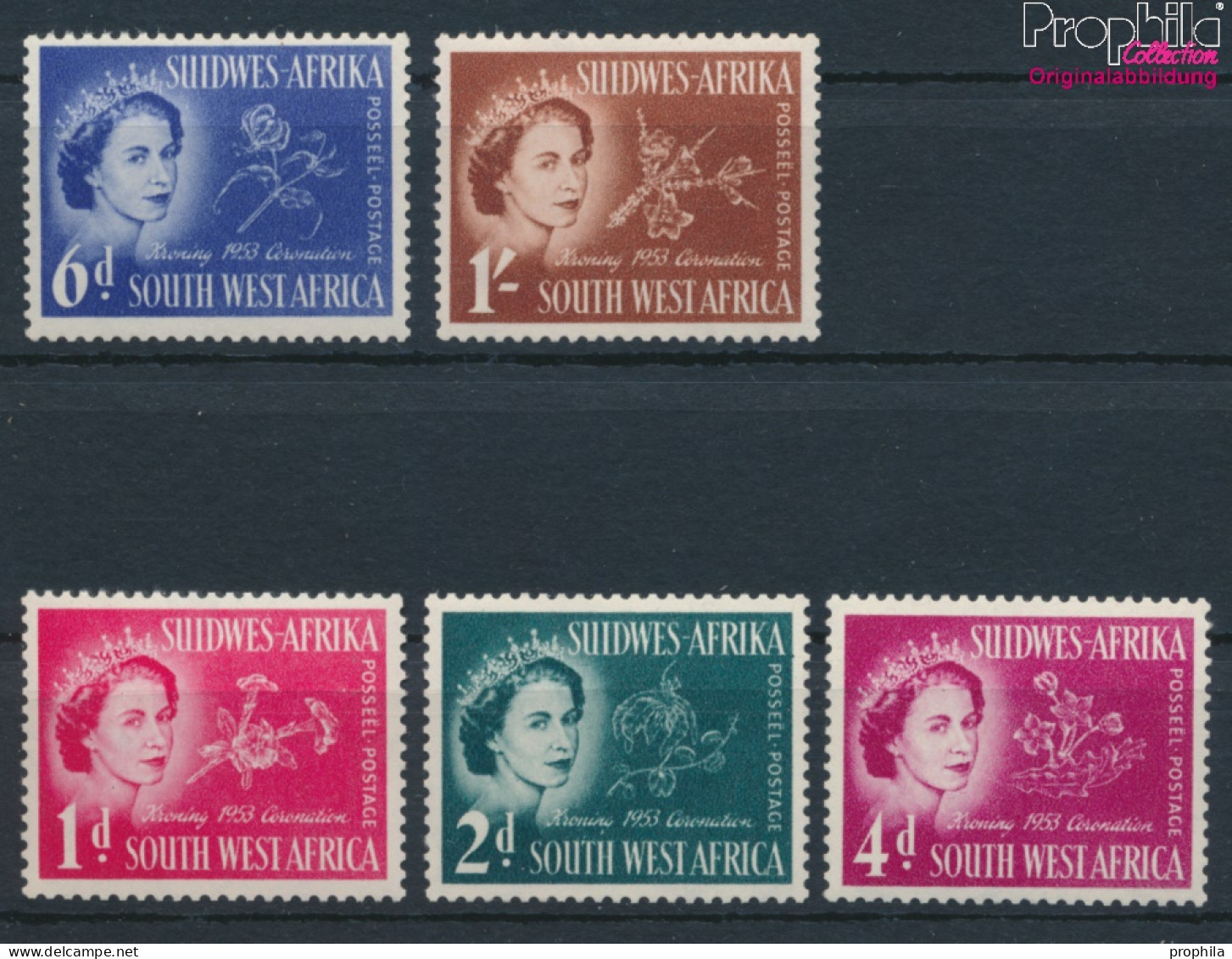 Namibia - Südwestafrika 274-278 (kompl.Ausg.) Postfrisch 1953 Königin Elisabeth II. (10368540 - Africa Del Sud-Ovest (1923-1990)