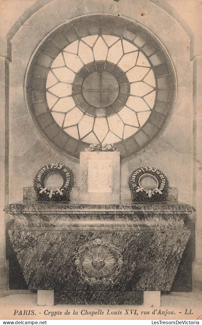 FRANCE - Paris - Crypte De La Chapelle Louis XVI - Rue D'Anjou - L L - Vue Générale - Carte Postale Ancienne - Churches