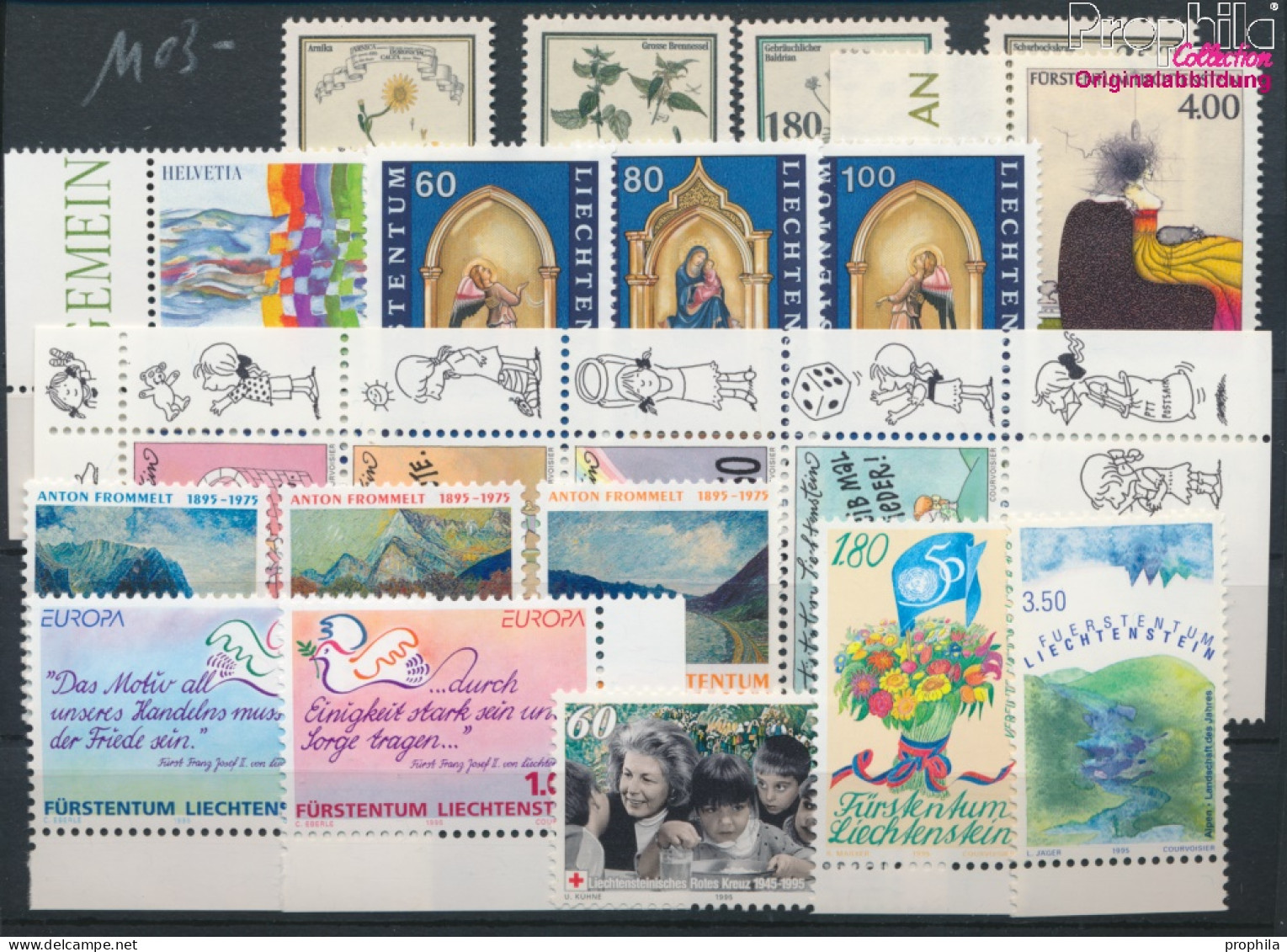 Liechtenstein Postfrisch Frieden 1995 Frieden, Pflanzen U.a.  (10377415 - Unused Stamps