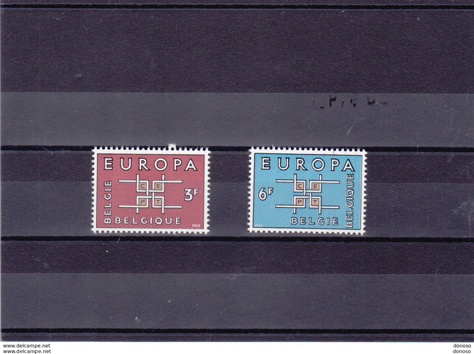 BELGIQUE 1963 EUROPA Yvert 1260-1261, Michel 1320-1321 NEUF** MNH - Unused Stamps