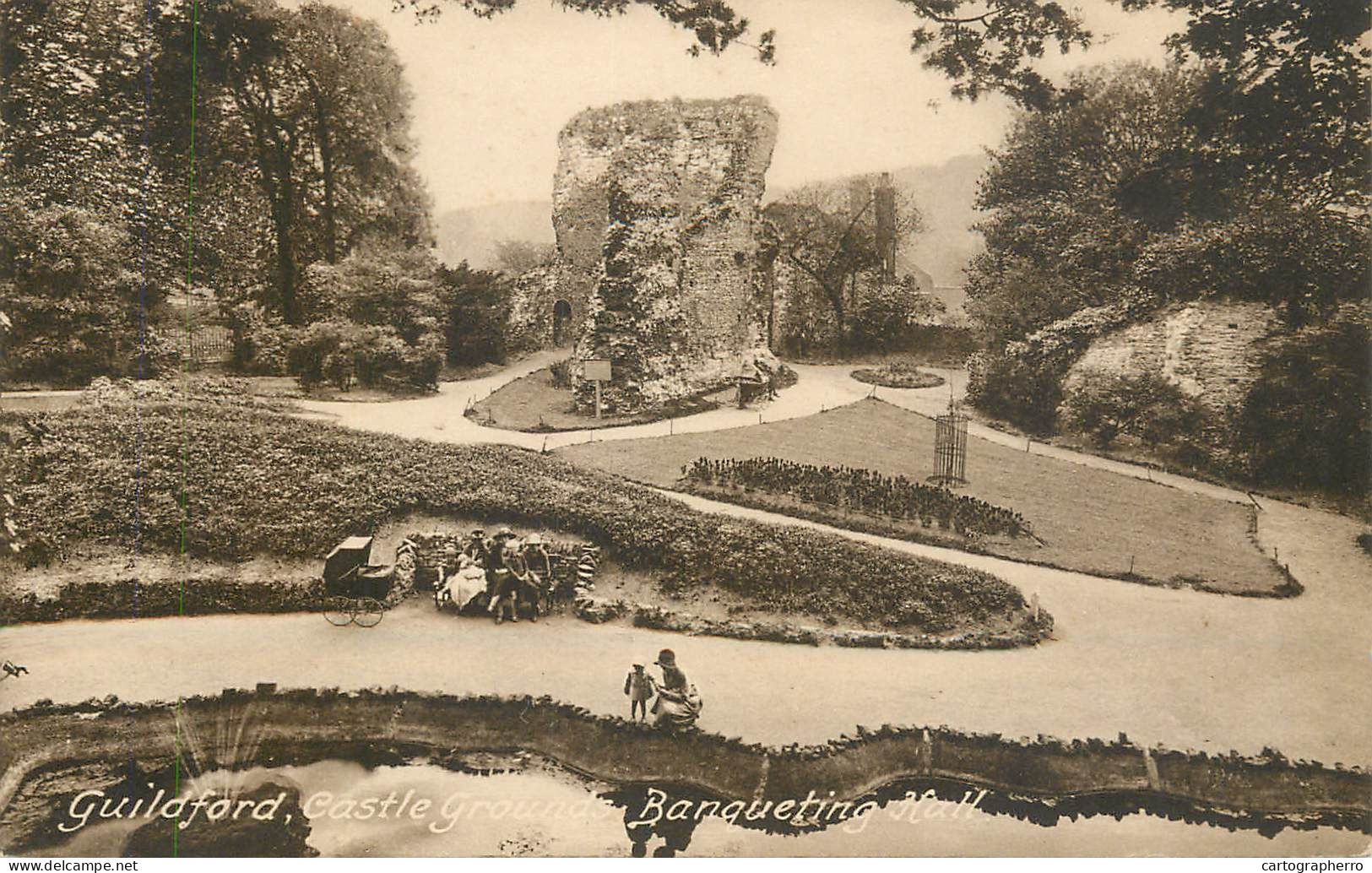 British Castles Architecture Guildford Castle Banqueting Hall - Schlösser