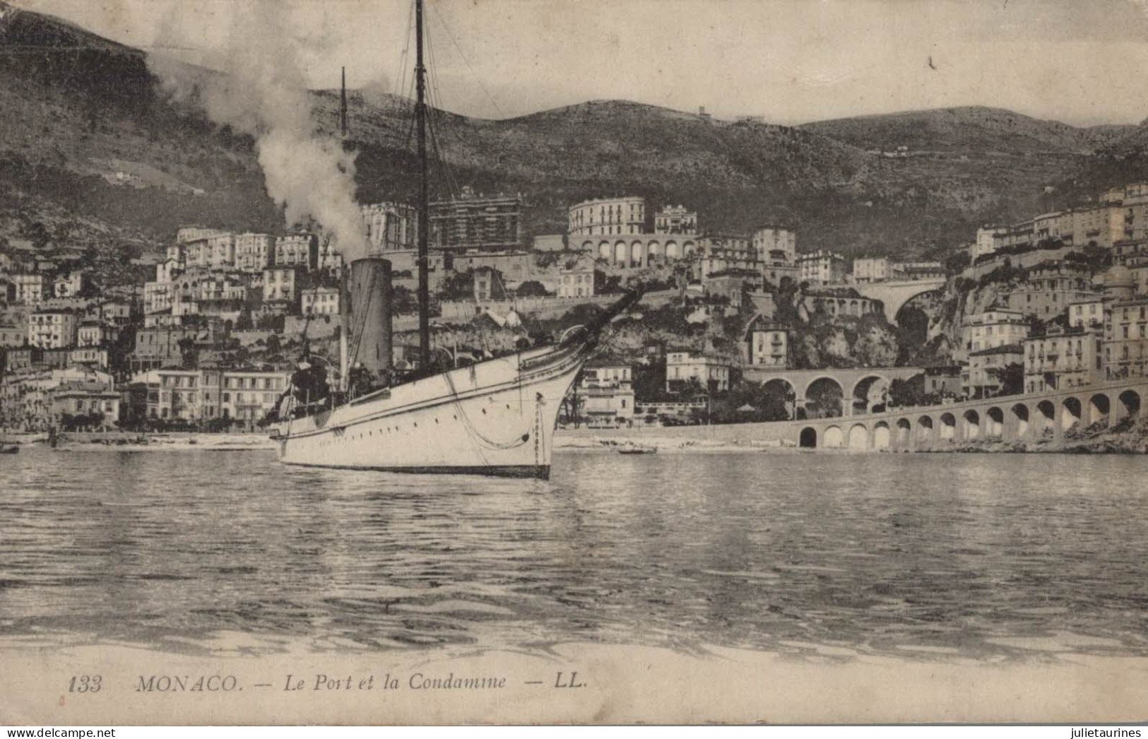 MONACO LE PORT ET LA CONDAMME CPA BON ETAT - Hafen