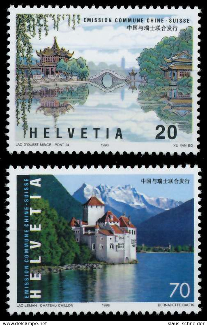 SCHWEIZ 1998 Nr 1667-1668 Postfrisch S2A5E22 - Ungebraucht