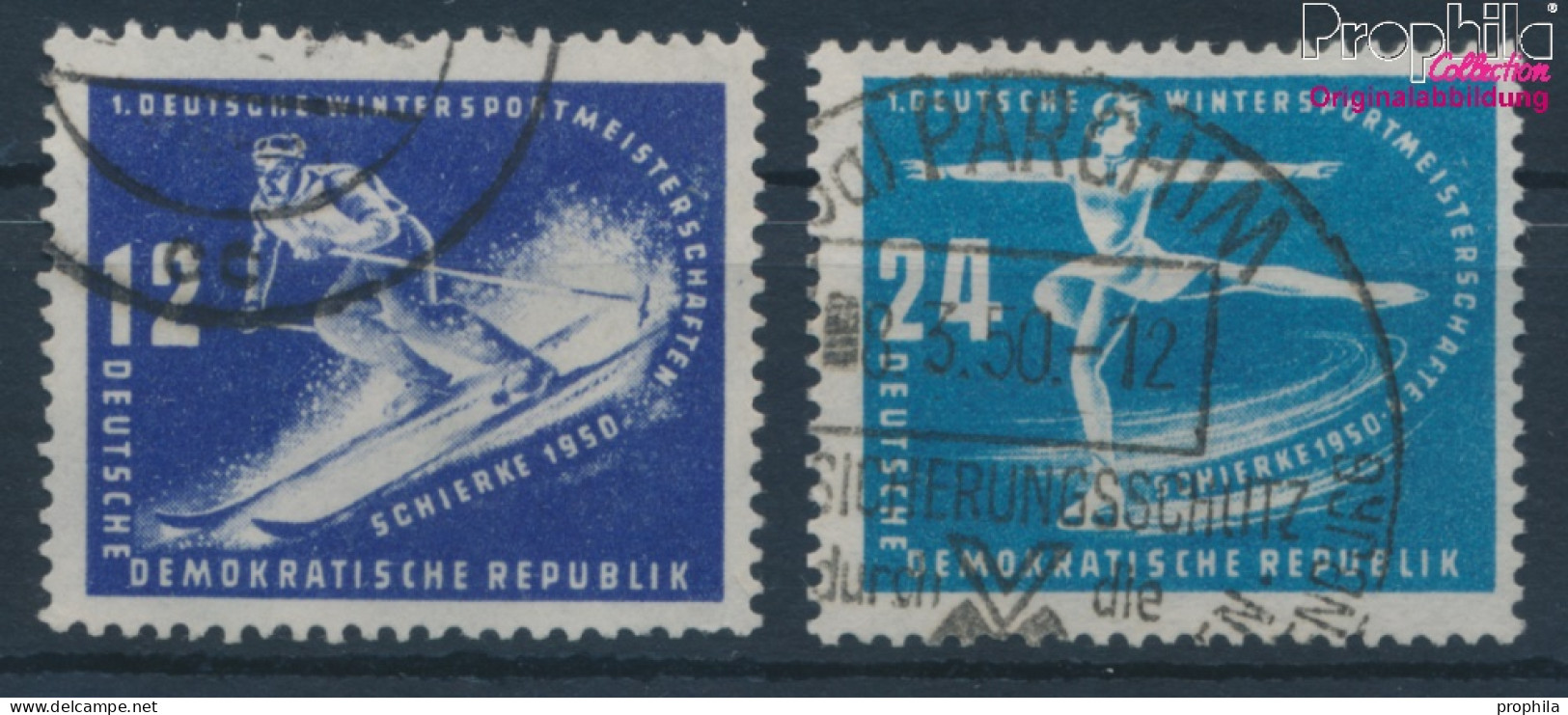 DDR 246-247 (kompl.Ausg.) Gestempelt 1950 Wintersport (10392418 - Used Stamps