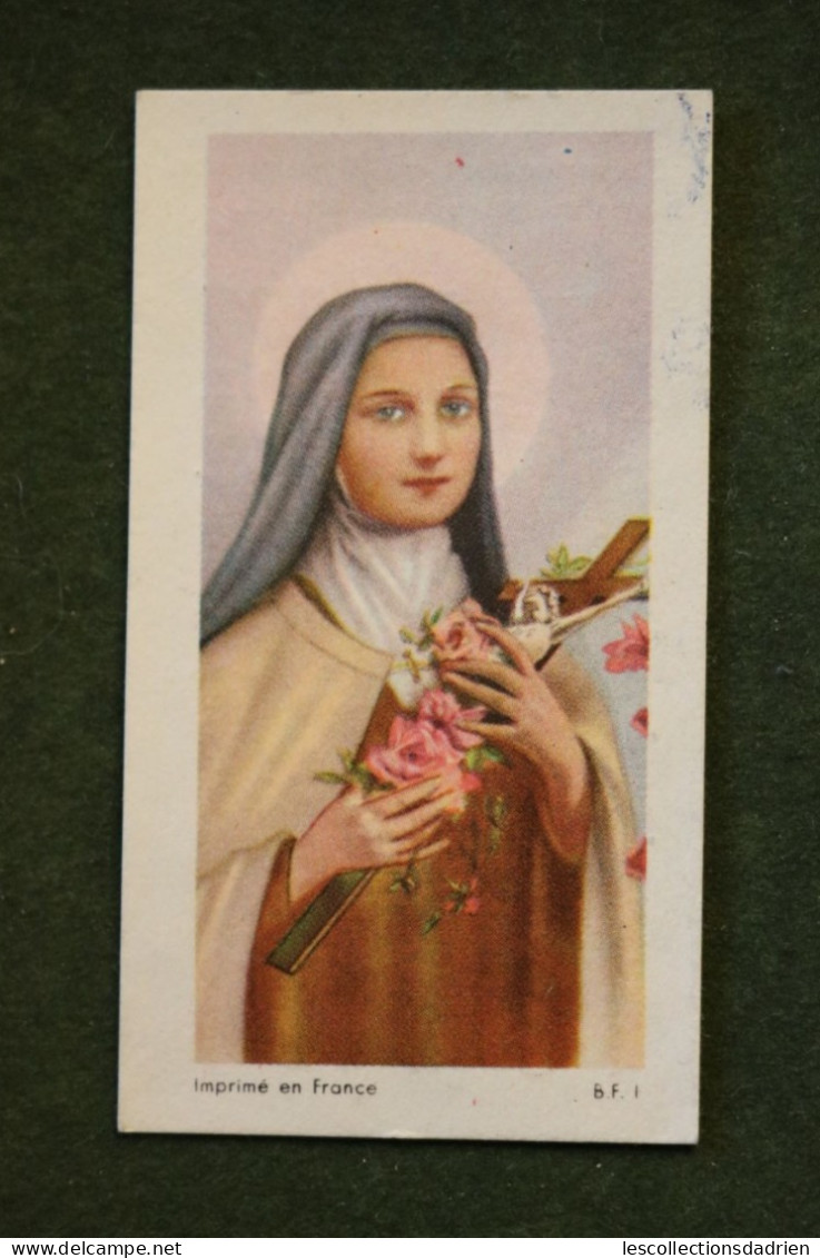Image Religieuse - Ste Thérèse -publicité  Le Paradis Des Roses Bijouterie Souvenirs Lisieux - Holy Card - Images Religieuses