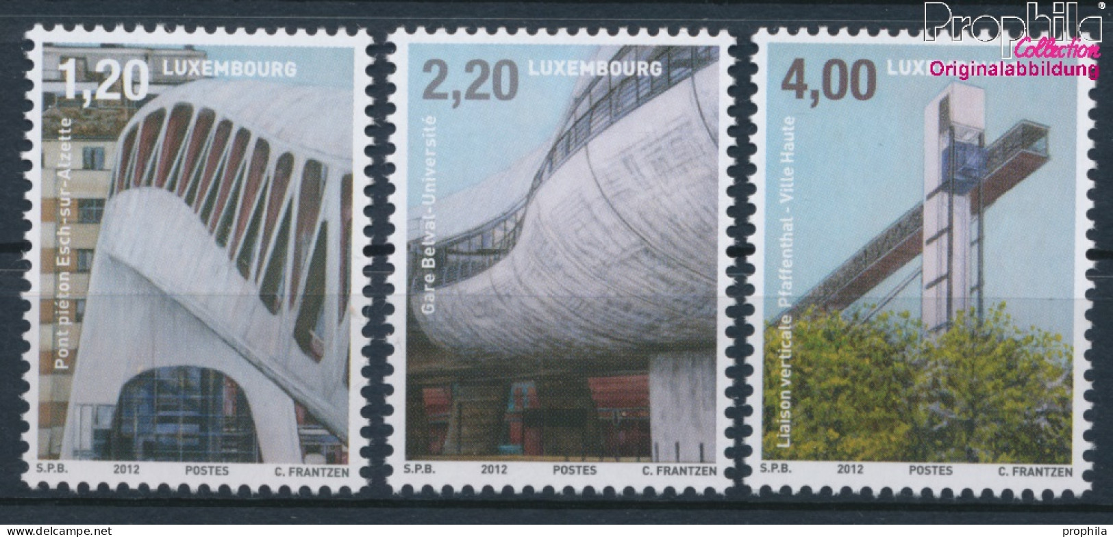 Luxemburg 1949-1951 (kompl.Ausg.) Postfrisch 2012 Architektur Und Mobilität (10377595 - Unused Stamps