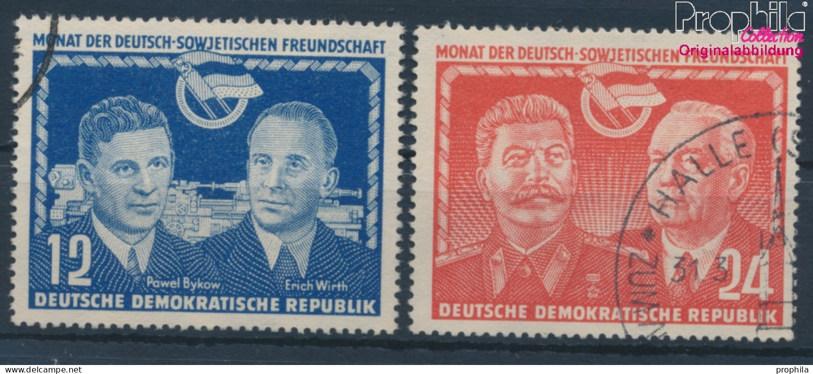 DDR 296-297 (kompl.Ausg.) Gestempelt 1951 Deutsch-sowjetische Freundschaft (10392408 - Gebruikt