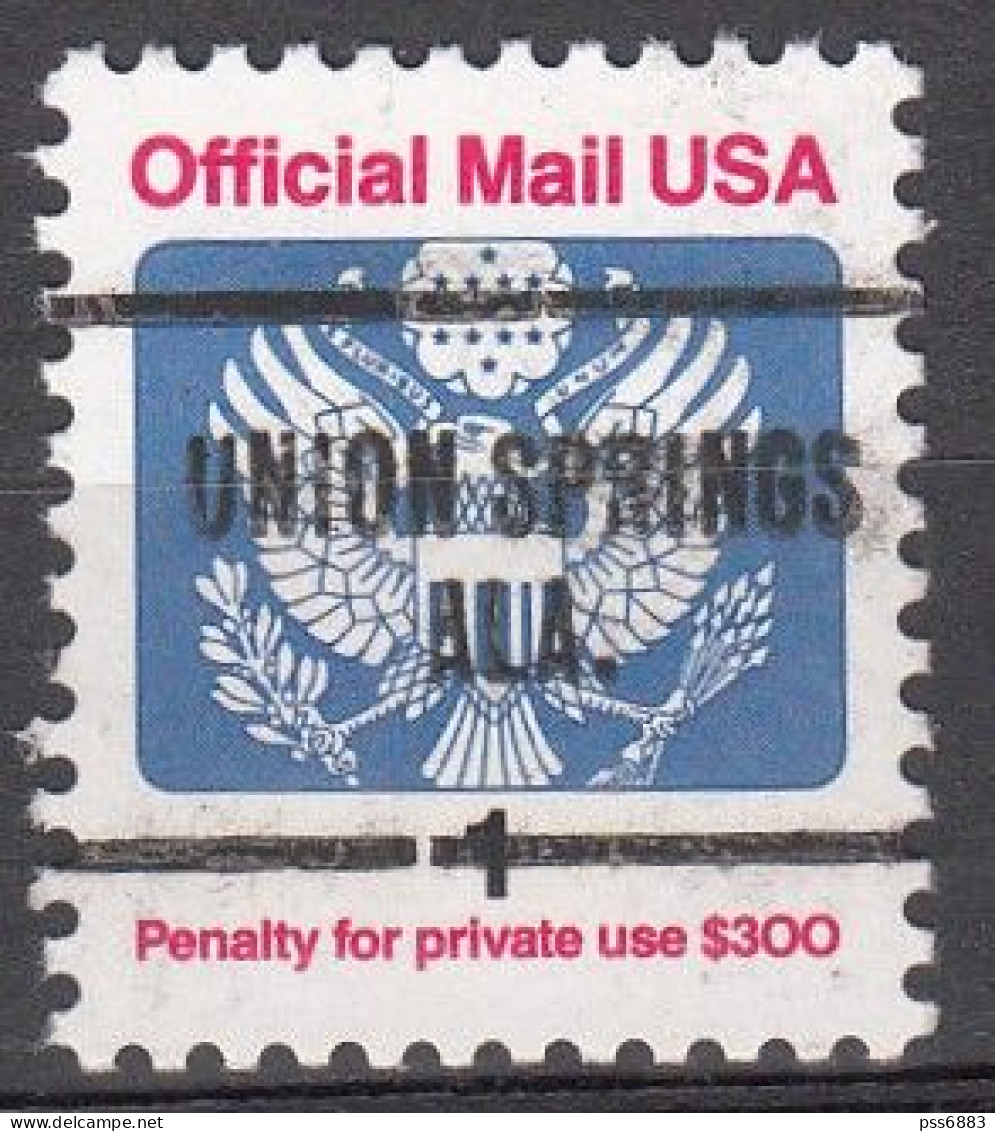 USA LOCAL Precancel/Vorausentwertung/Preo From ALABAMA - Union Springs - Type 704 - Precancels