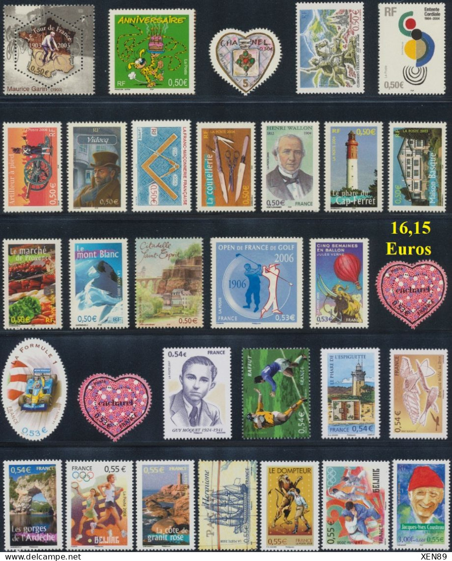 TIMBRES EUROS NEUFS ** - ANNEES 1999 A 2015 -- Explications Ci-dessous - REMISE 20 % -- - Collections