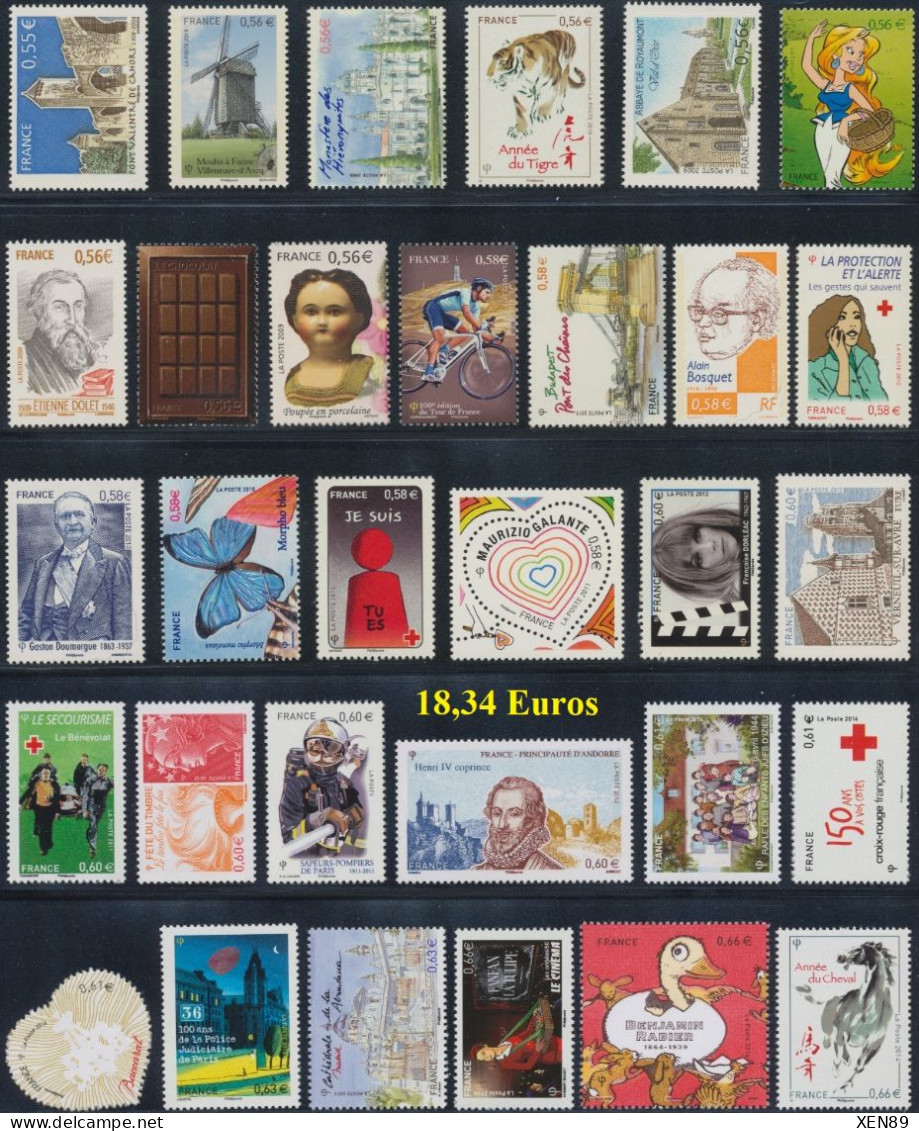 TIMBRES EUROS NEUFS ** - ANNEES 1999 A 2015 -- Explications Ci-dessous - REMISE 20 % -- - Colecciones Completas