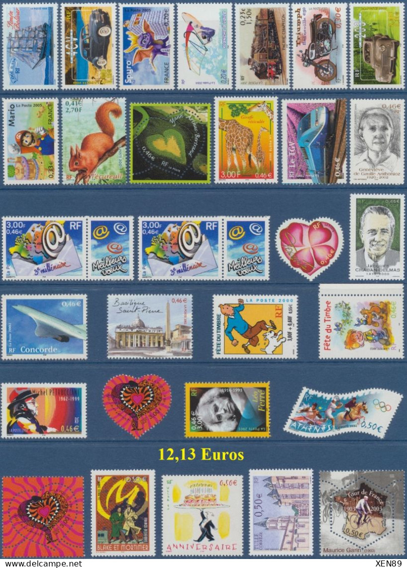 TIMBRES EUROS NEUFS ** - ANNEES 1999 A 2015 -- Explications Ci-dessous - REMISE 20 % -- - Collezioni