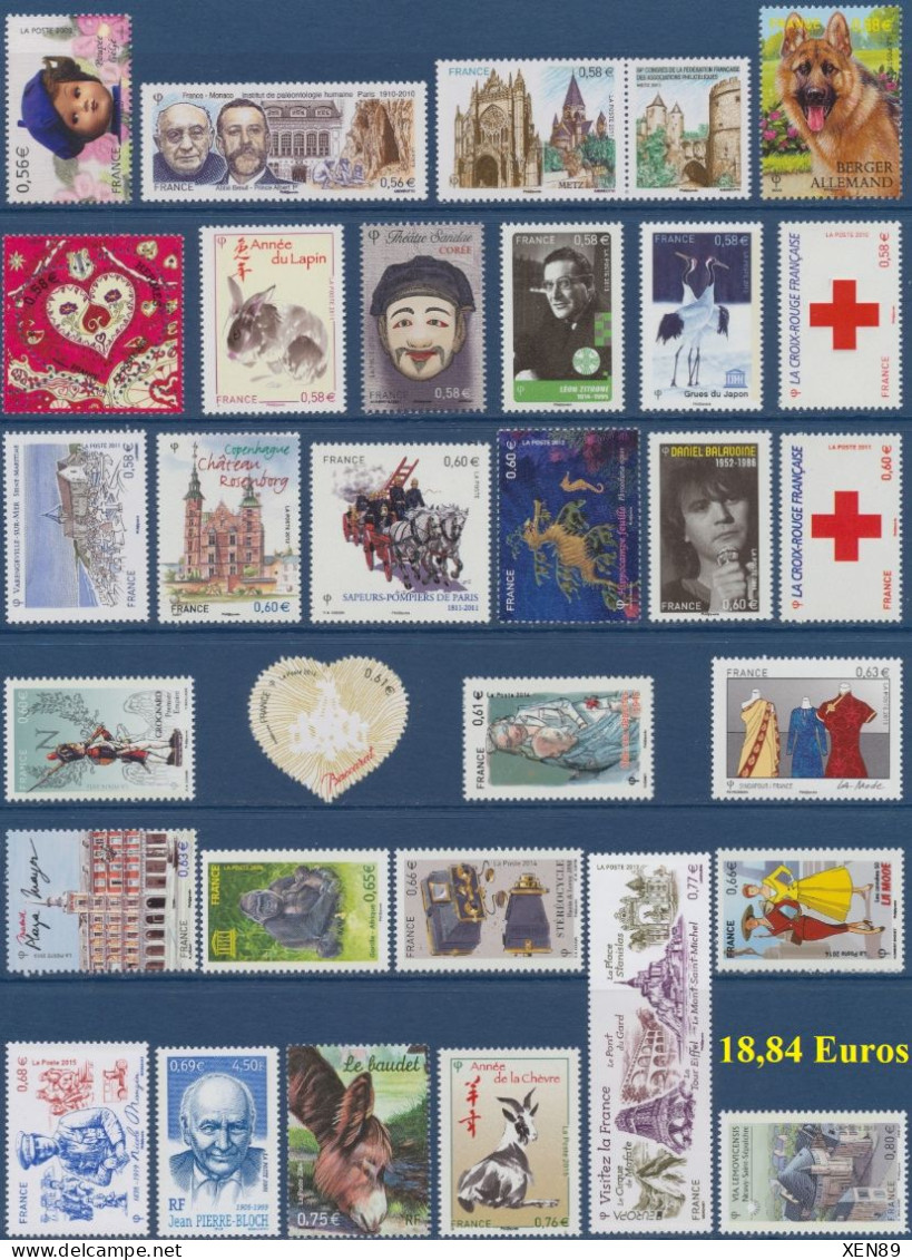 TIMBRES EUROS NEUFS ** - ANNEES 1999 A 2015 -- Explications Ci-dessous - REMISE 20 % -- - Collezioni