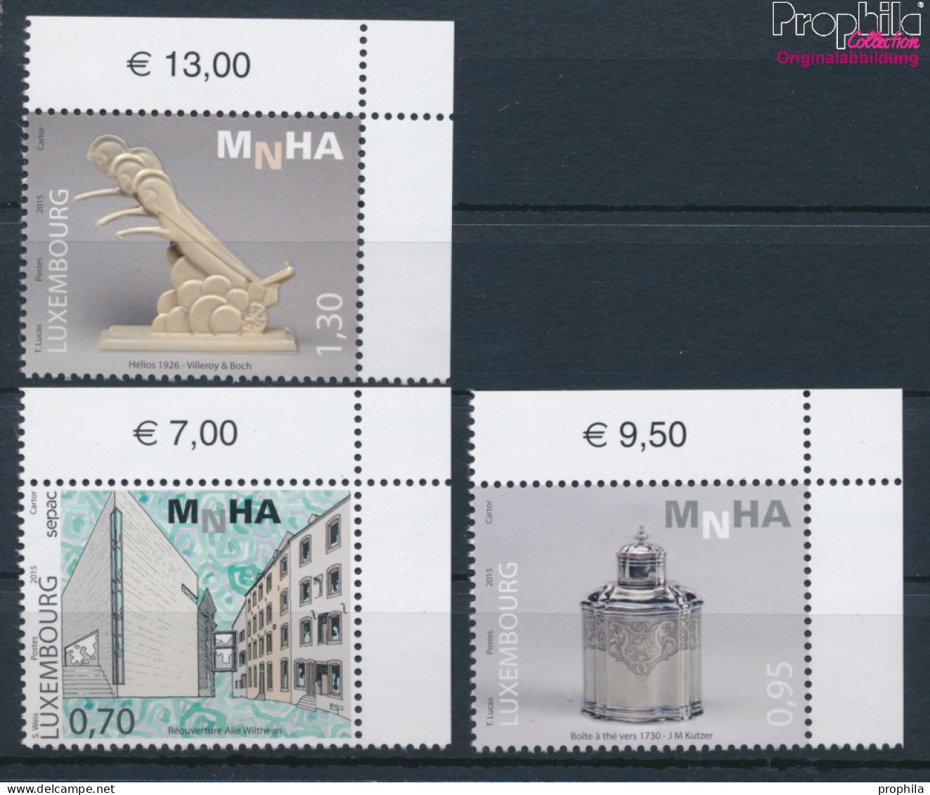 Luxemburg 2065-2067 (kompl.Ausg.) Postfrisch 2015 Nationalmuseum (10377598 - Unused Stamps