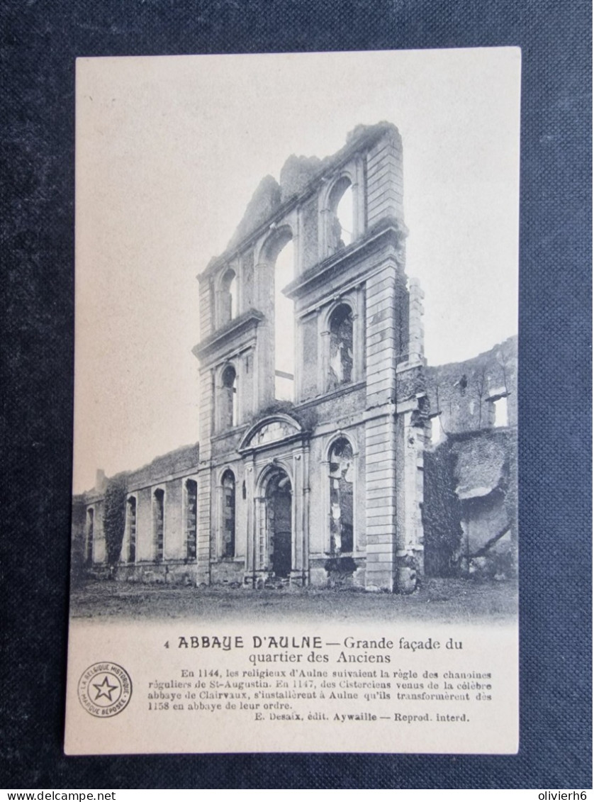 CP BELGIQUE (V2402) ABBAYE D'AULNE (2 Vues) Grande Façade Du Quartier Des Anciens - Thuin