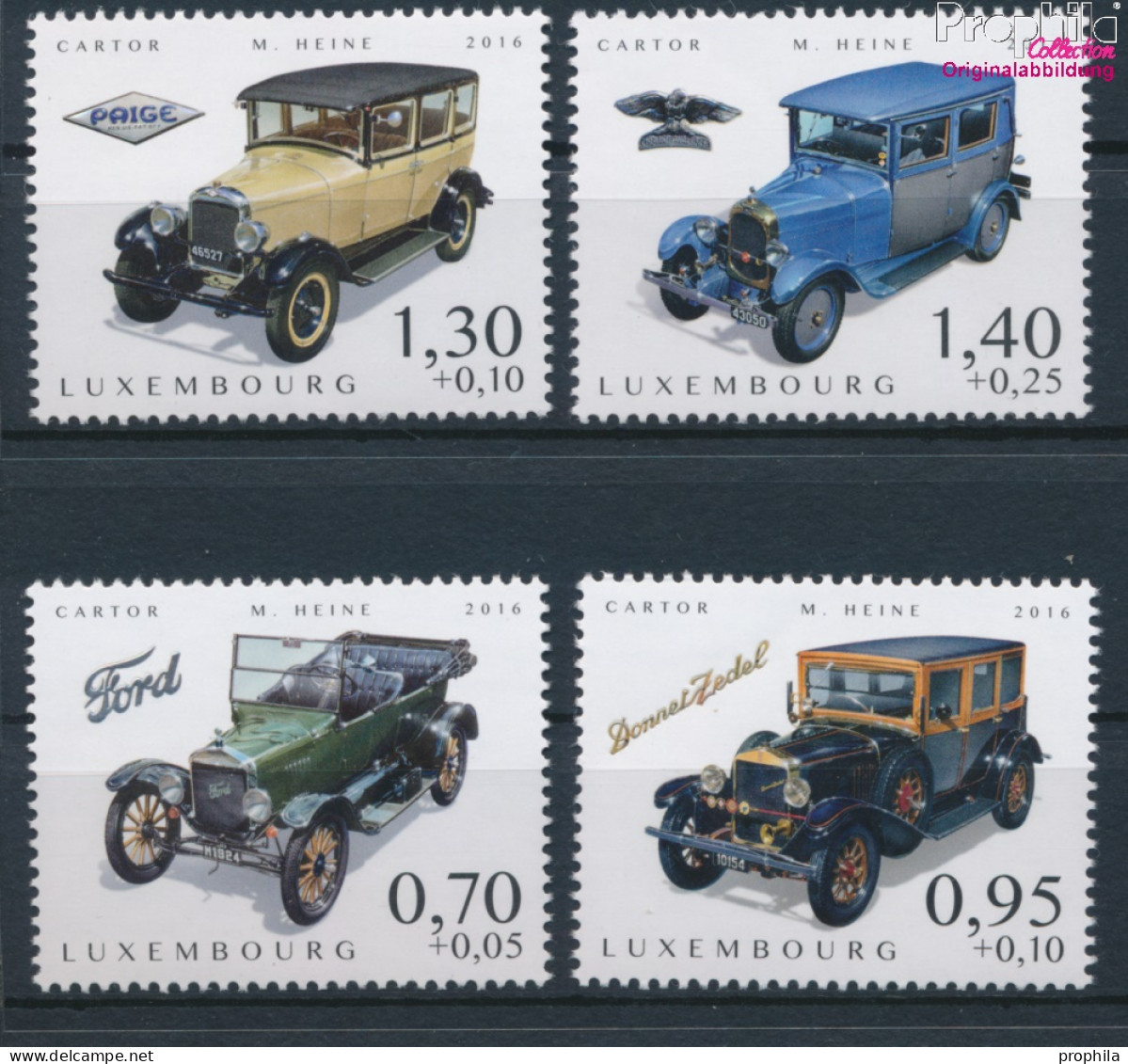 Luxemburg 2109-2112 (kompl.Ausg.) Postfrisch 2016 Alte Kraftfahrzeuge (10377564 - Unused Stamps