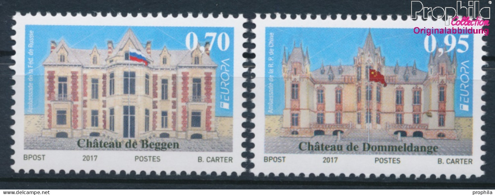 Luxemburg 2126-2127 (kompl.Ausg.) Postfrisch 2017 Burgen Und Schlösser (10377562 - Nuevos