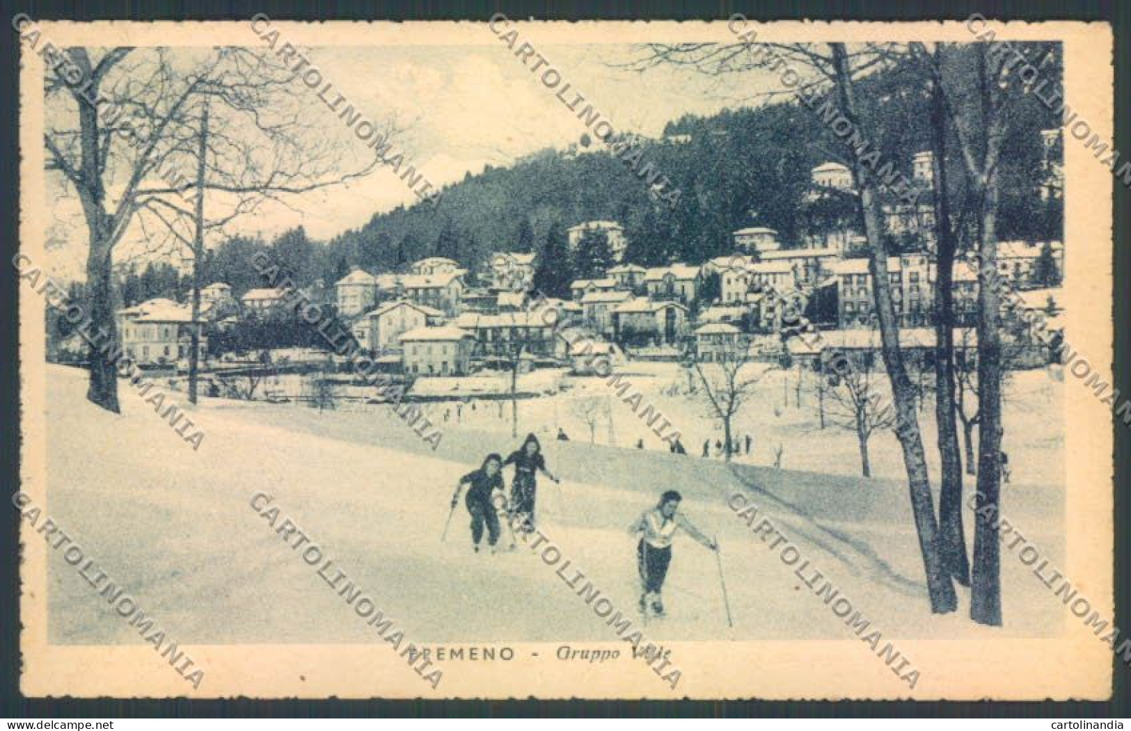 Verbania Premeno Nevicata Sci Cartolina RB5144 - Verbania