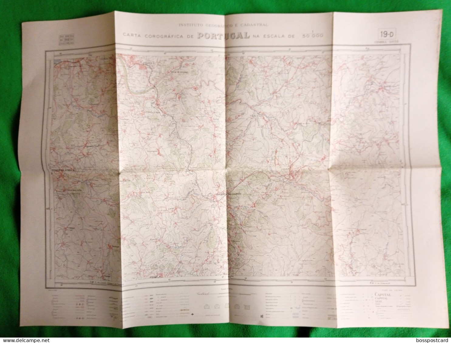 Coimbra - Lousã - Mapa - Map - Portugal. - Geographical Maps