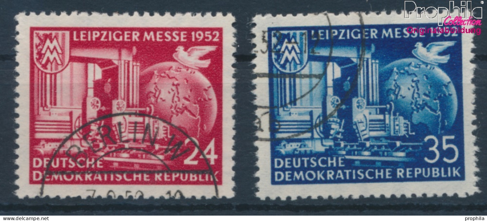DDR 315-316 (kompl.Ausg.) Gestempelt 1952 Leipziger Herbstmesse (10392400 - Oblitérés