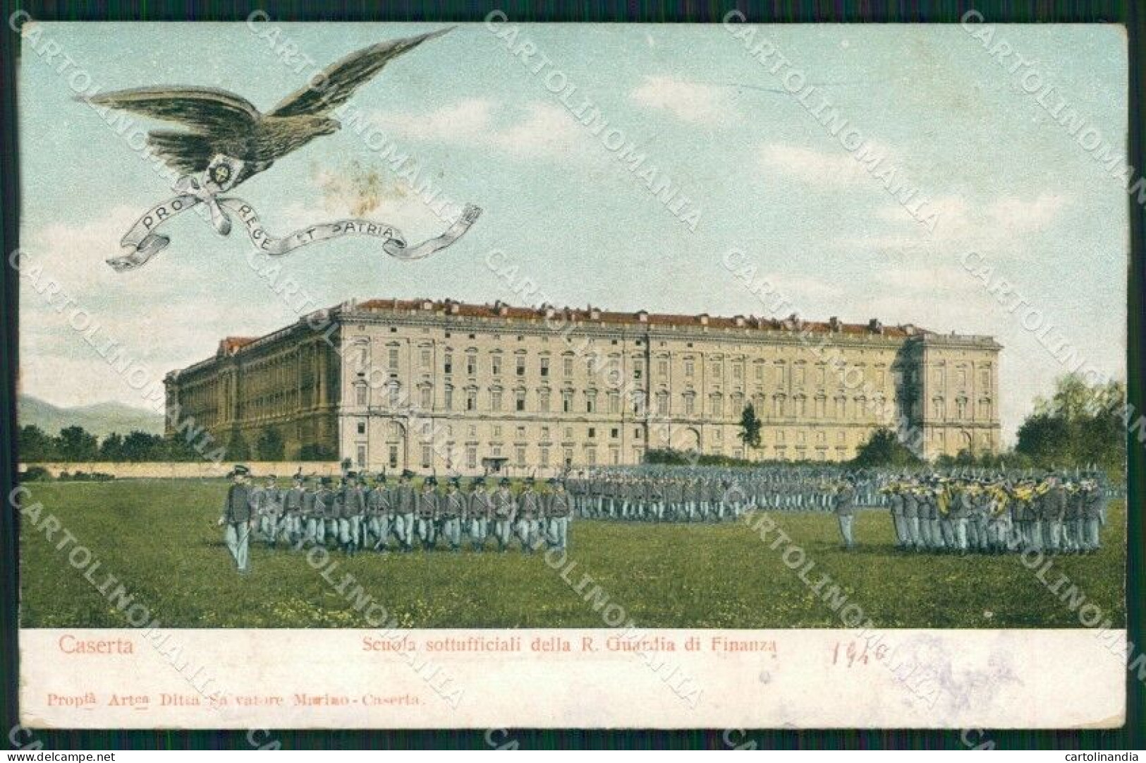 Caserta Città GdF Guardia Di Finanza Militari PIEGA Cartolina KF0099 - Caserta