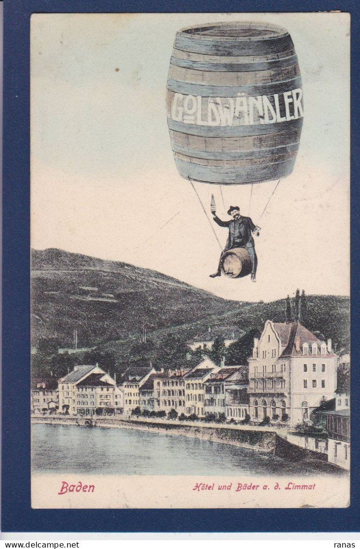 CPA Surréalisme Personnages En L'air Circulée Baden - Photographs