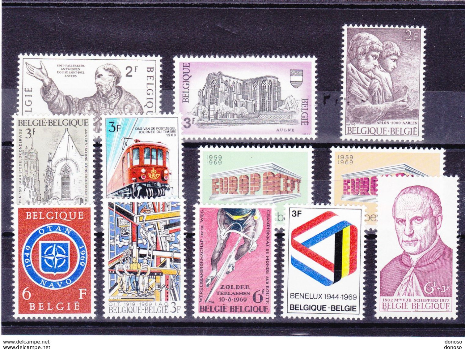 BELGIQUE 1969 Yvert 1482-1483 + 1486-1490 + 1496-1502 + 1505-1507 + 1510-1517 NEUF** MNH Cote 12 Euros - Ungebraucht