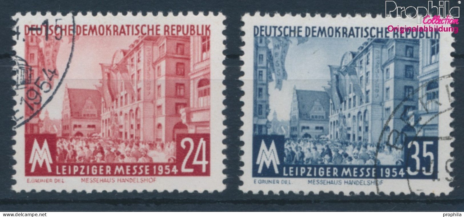 DDR 433-434 (kompl.Ausg.) Gestempelt 1954 Herbstmesse (10392377 - Oblitérés