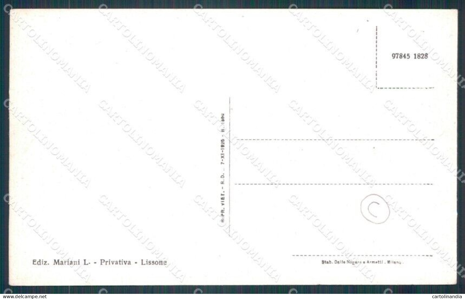 Milano Monza Lissone STRAPPINO Cartolina KF2240 - Milano (Mailand)