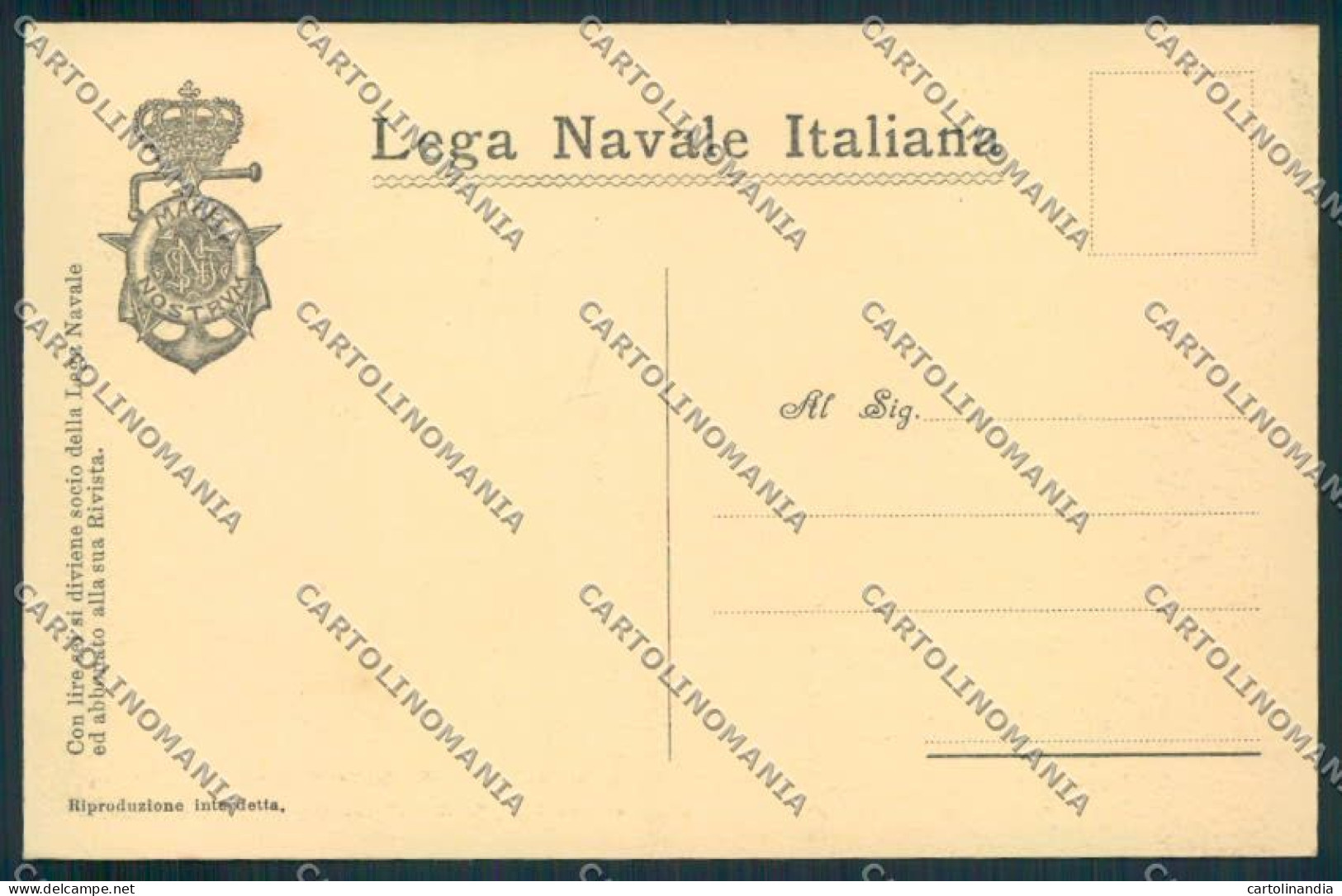 La Spezia Lega Navale Marina Savoia Cartolina EE1060 - La Spezia