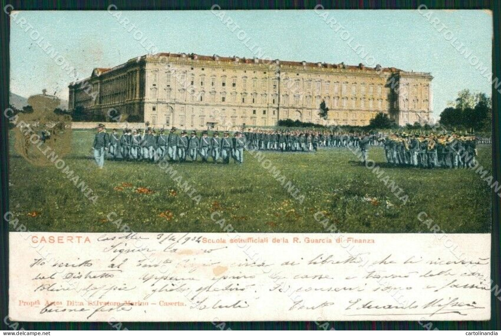 Caserta Città GdF Guardia Di Finanza Militari ABRASA Cartolina KF0097 - Caserta