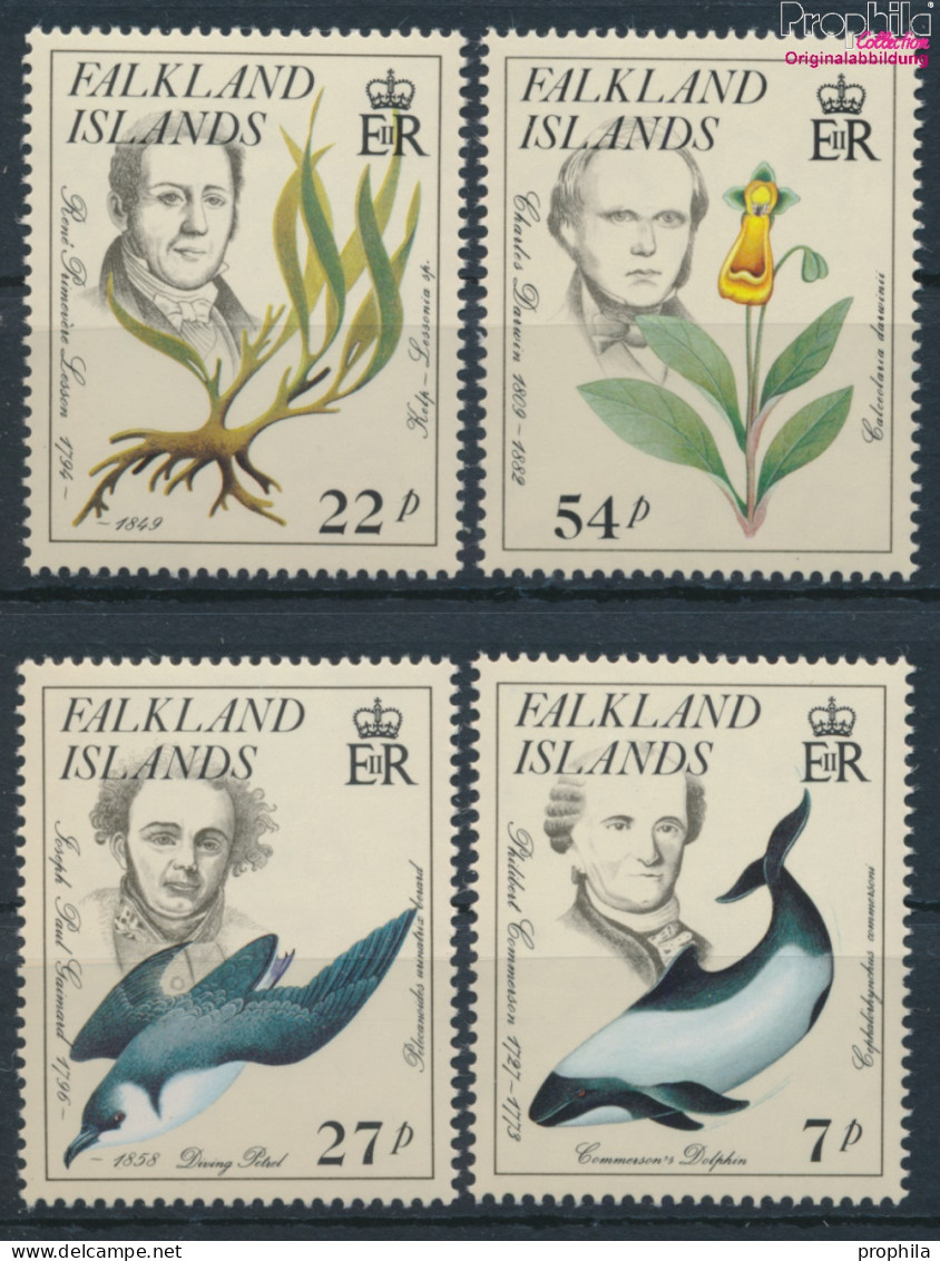 Falklandinseln 436-439 (kompl.Ausg.) Postfrisch 1985 Naturforscher (10368861 - Islas Malvinas